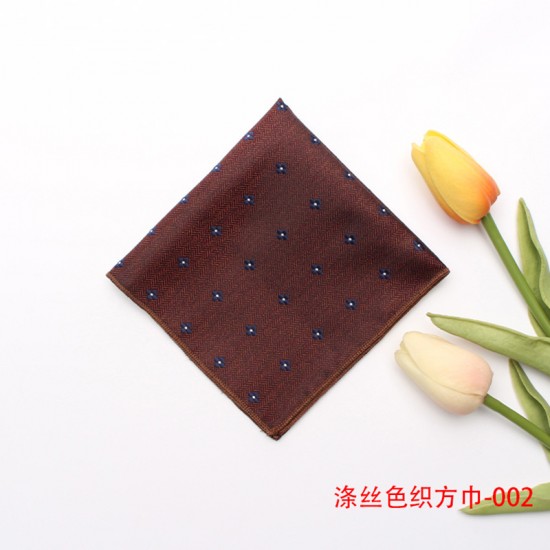 Lei'er men's wedding polyester silk square handkerchief, suit pocket square, multi-colored suit square, chest scarf, factory wholesale Lei'er men's wedding polyester silk square handkerchief, suit pocket square, multi-colored suit square, chest scarf, factory wholesale
