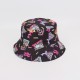 Overseas full print graffiti bucket hat, outdoor reversible sun hat, diamond pattern, versatile casual sun hat, bucket hat
