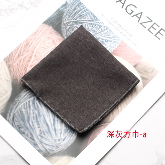 Men's solid-color suit pocket squares Shirt pocket squares, small handkerchiefs for formal dresses and wedding photography.