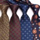 Leier, in stock, classic floral men's tie, men's plaid paisley pattern tie, business casual wedding tie