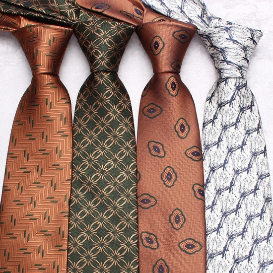 2024 new coffee-colored ties, men's casual, fashionable polyester hand-tied ties, available in multiple colors, available for wholesale.