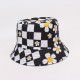 Overseas eagle image print reversible bucket hat, personalized outdoor bucket hat.