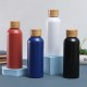 Wow, custom cross-border 304 stainless steel vacuum insulated tumbler, bamboo lid, small-mouth water mug, outdoor double-walled sports bottle