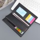 New men's wallet - long style wallet, vertical style thin soft leather wallet with multi-card slot, multi-card bag for suit bag
