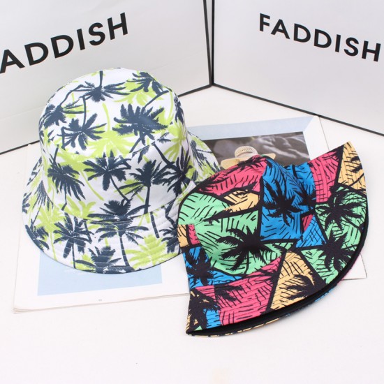 Cross-border cute vendor bear print bucket hat, spring and summer outdoor sun hat, reversible sun hat for women Cross-border cute vendor bear print bucket hat, spring and summer outdoor sun hat, reversible sun hat for women