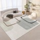 Modern minimalist geometric living room carpet, factory direct wholesale, printed washable floor mat for home use.