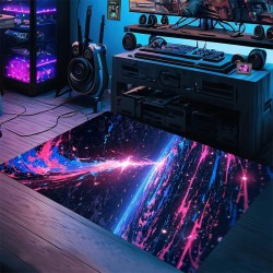 Cross-border Amazon starry sky carpet, stain-resistant and wear-resistant entrance doormat, gaming room, living room, and coffee table easy-care carpet