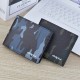 New style men's purse - short length, money clip, young man, fashionable casual checkered multi-card slot thin soft leather bag, zero wallet