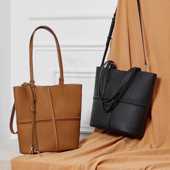 Top-grain cowhide handbag, single-shoulder, crossbody, 2025 new genuine leather retro commuter, lightweight luxury tote bag