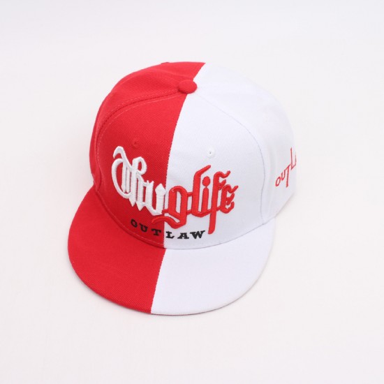 New cross-border color-blocked letter embroidered baseball cap, European and American men's and women's hip-hop dance cap, flat-brimmed hat. New cross-border color-blocked letter embroidered baseball cap, European and American men's and women's hip-hop dance cap, flat-brimmed hat.