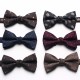 New Yarn-Dyed Jacquard Men's Bow Ties, Business Fashion Polyester Silk Groom & Groomsmen Wedding Bow Ties, Wholesale & In Stock