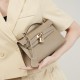 Spring and summer genuine leather Kelly bags, palm print mini, genuine leather chain bags, mini shoulder bags.