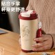 Lily of the Valley stainless steel coffee mug with carrying strap, creative student dual-drink straw mug, business gift portable thermos