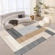 Modern minimalist geometric living room carpet, factory direct wholesale, printed washable floor mat for home use.