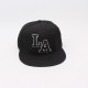 A versatile flat-brim hip-hop hat with embroidered letters, a fashionable street dance brand sun protection hat.