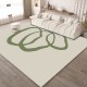 In stock Green forest-style minimalist living room carpet, ins-style sofa and coffee table mat, simple, high-end wall-to-wall carpet for home use.