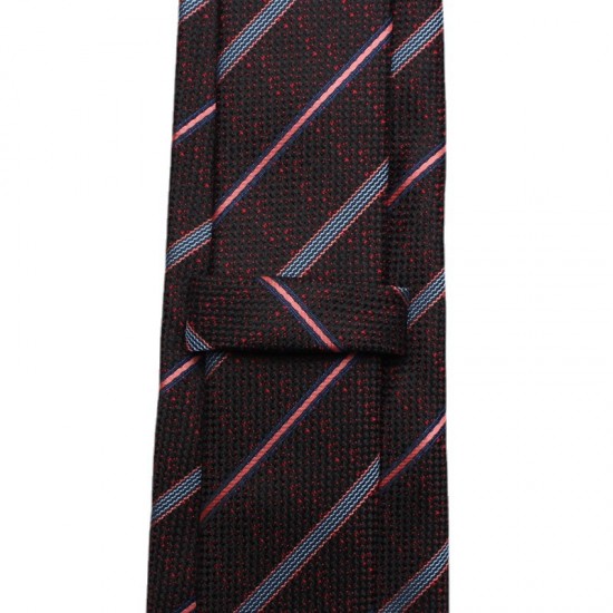 Polyester business suit ties, jacquard red series, 7cm ties, bulk, tie manufacturer, and wholesale.