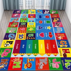 Cross-border children's crystal velvet carpet, parking lot crawling mat, play mat, traffic mat, early childhood education, kindergarten
