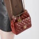 2025 new top-grain cowhide Hobo bag, Tmall Genie Chanel-style fashionable and versatile shoulder bag