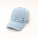 Spring and summer denim distressed and ripped baseball hats, versatile casual curved brim baseball hats, 1999 letter embroidered baseball caps