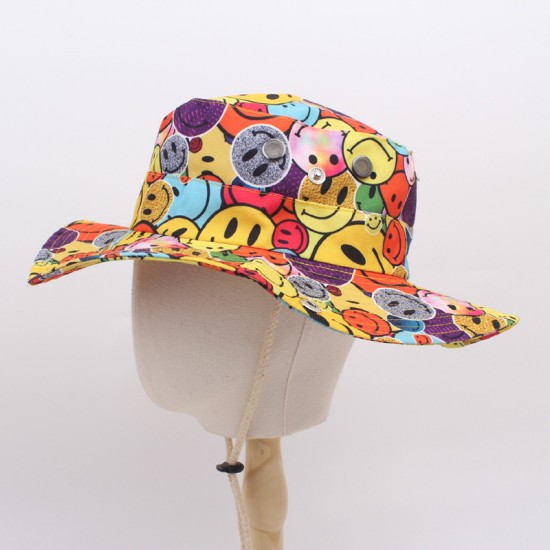 Leopard print vintage bucket hats, autumn and winter thickened warm plush hats, cow pattern versatile bucket hats, fashionable hats for going out