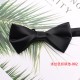 2025 Spring/Summer new solid-color black men's groom and groomsmen wedding bow ties, factory-in-stock wholesale.