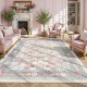 Factory Direct Bohemian American Floral Rug, Living Room Decorative Rug, Non-Slip, Wear-Resistant Coffee Table Mat