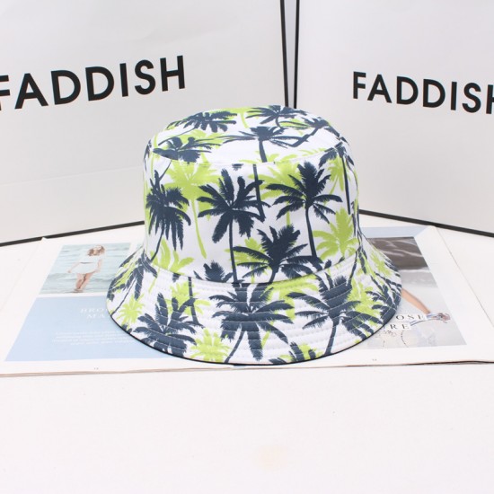 Cross-border cute vendor bear print bucket hat, spring and summer outdoor sun hat, reversible sun hat for women Cross-border cute vendor bear print bucket hat, spring and summer outdoor sun hat, reversible sun hat for women