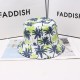 Cross-border cute vendor bear print bucket hat, spring and summer outdoor sun hat, reversible sun hat for women Cross-border cute vendor bear print bucket hat, spring and summer outdoor sun hat, reversible sun hat for women