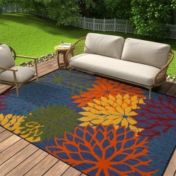 Cross-border floral pattern crystal velvet outdoor tent carpet, home living room decorative carpet, non-slip bedroom carpet.