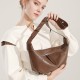 Genuine leather women's simple, top-grain cowhide bag, 2025 new, high-end, fashionable mother's bag, shoulder bag, and crossbody mini size.