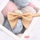 Smooth Solid Color Large Bow Ties with Metal Decorative Buckles, Men's and Women's Wedding Accessories, Bow Ties and Collars