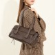 Spring/summer new vegetable-tanned cowhide underarm bag Luxury-style pillow-shaped women's handbag, popular and versatile single-shoulder baguette bag