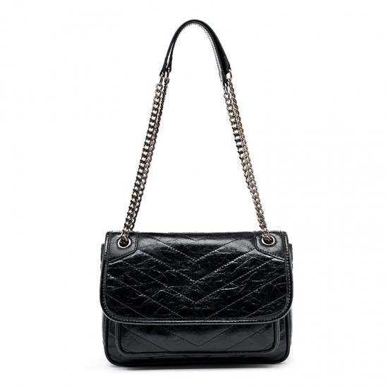 A new, stylish, versatile 2025 genuine leather women's bag, a stylish, autumn/winter genuine leather underarm shoulder bag.