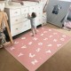 In stock: cartoon imitation cashmere carpets for bedrooms, literacy bedside rugs, living room coffee table mats, English alphabet rugs.