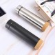Custom manufacturer's creative cork-bottomed stainless steel vacuum cup, double-layer vacuum straight cup with tea strainer, business gift cup