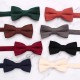 Autumn and winter new Korean velvet solid-color children's bow ties, trendy children's stylish and personalized neckties, bow ties for boys and girls.