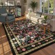 Factory Direct Bohemian American Floral Rug, Living Room Decorative Rug, Non-Slip, Wear-Resistant Coffee Table Mat