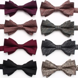 Lei'er men's wedding bow ties, groom's tuxedo shoots, personalized bow ties, fashionable paisley flower accessories, bow tie manufacturers