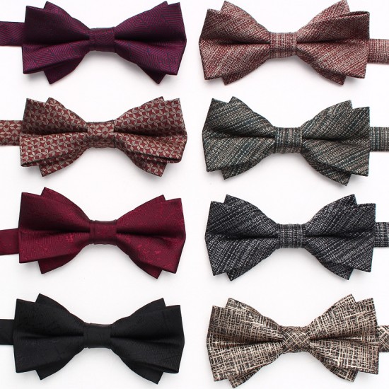 Lei'er men's wedding bow ties, groom's tuxedo shoots, personalized bow ties, fashionable paisley flower accessories, bow tie manufacturers