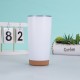 New cork-bottom 20oz car tumbler, 304 stainless steel vacuum thermos, high-quality portable ice cup