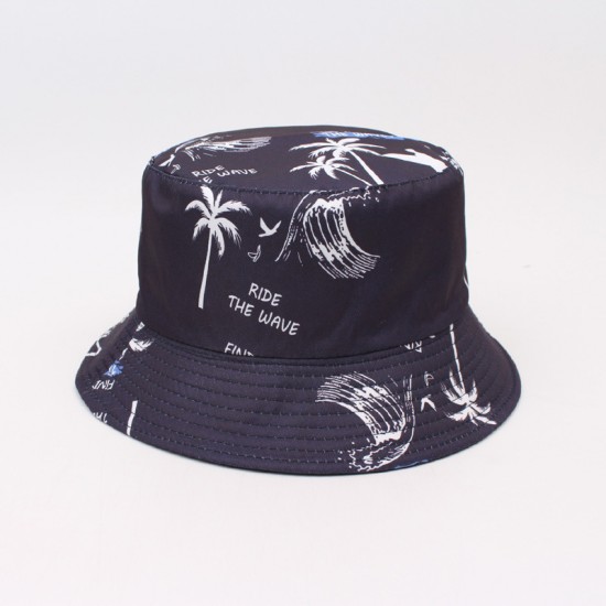 Overseas Cartoon-Patterned Yellow Duck Bucket Hat, Reversible Bucket Hat for Couples, Sun Protection, and Dome Hat