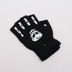 Outdoor autumn and winter knitted beanies with flame jacquard patterns, outdoor warm hooded hats, couple's earmuffs