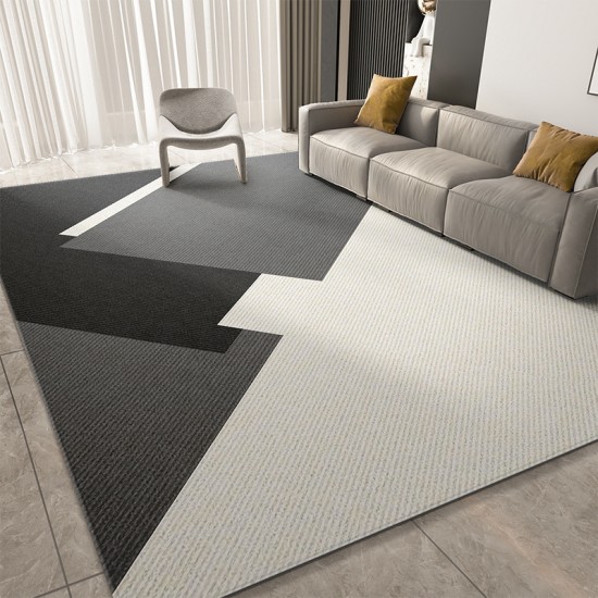 Nordic minimalist decorative carpet, home living room, non-slip, stain-resistant, easy-care sofa coffee table blanket, available for shipping.
