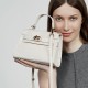 Genuine leather niche crossbody bag, 2025 summer new commuter fashionable crocodile-patterned Kelly handbag