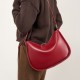Niche design crescent-shaped genuine leather underarm bag, 2025 new simple and high-end single-shoulder crossbody, versatile women's bag