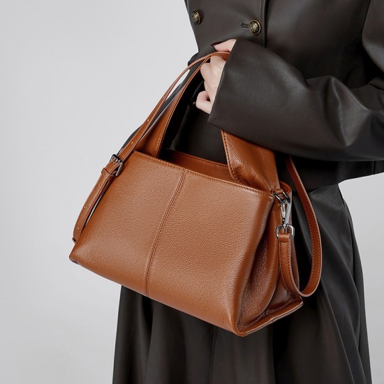 Women's vintage classic, cross-border trade manufacturer, top-grain cowhide, niche, fashionable women's bags. Bags