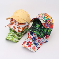 Foreign yellow duck double-sided bucket hat, outdoor sun protection and sun protection hat, European and American cartoon duck. Women's bucket hat