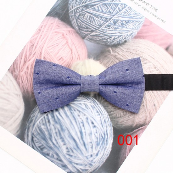 Leier striped cotton bow ties, simple and stylish bow ties, men's casual bow ties, bow flowers, manufacturer