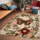 Cross-border temu new Nordic butterfly floral rug, stain-resistant and wear-resistant doormat, easy-care large rug for the living room sofa